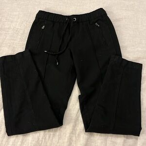 Bogner Black Wool Drawstring Straight Leg Pants size Small EU 36
